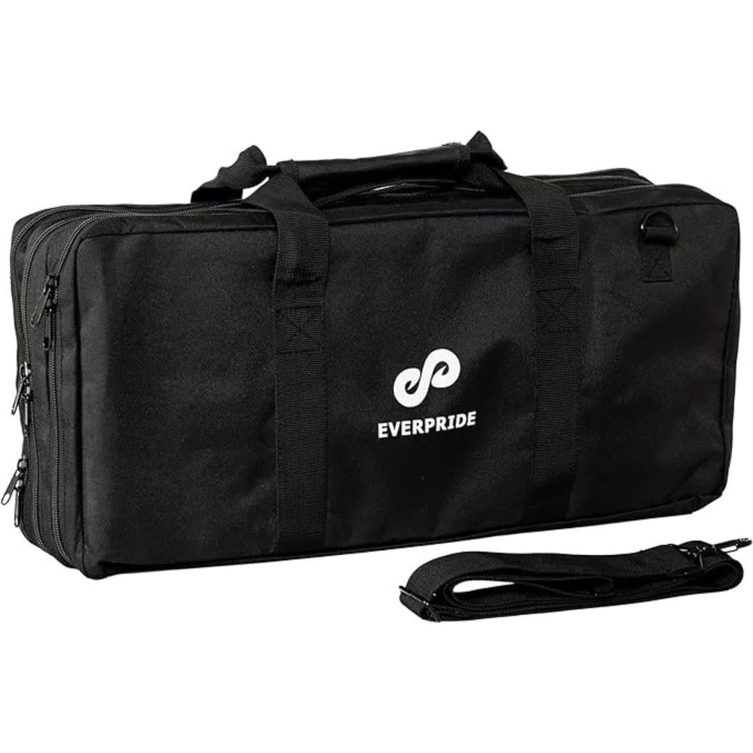 EVERPRIDE Messertasche mit 20 Taschen Schwarz, Schwarz