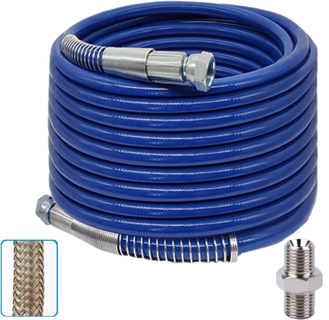 20M x 1/4" Airless Farbsprühschlauch, mit Schlauchverlängerungskupplung, für Airless Farbsprühsystem