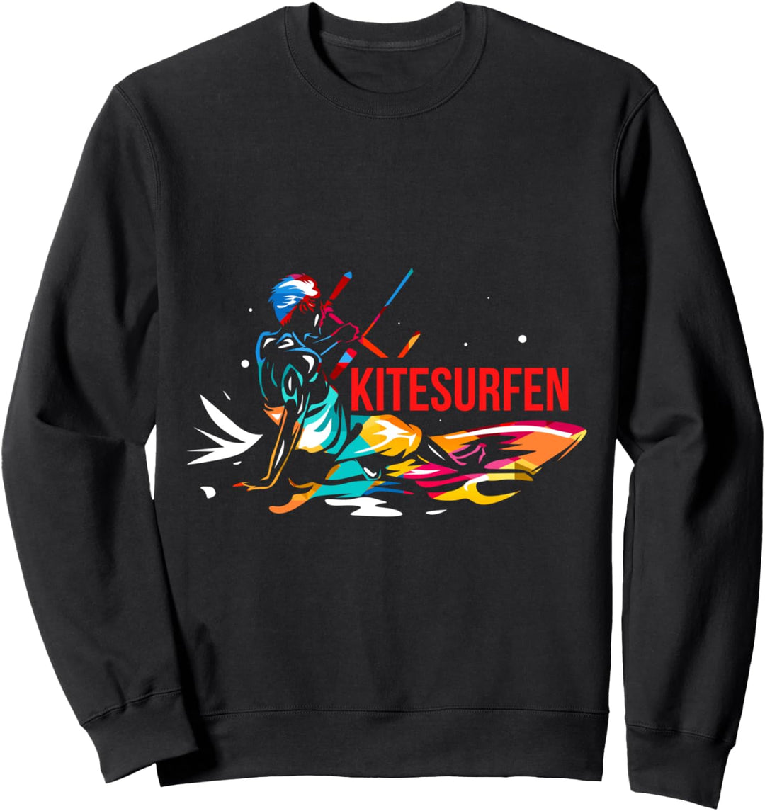 Kitesurfen Kitesurfing Kiteboarden Wassersport Sweatshirt