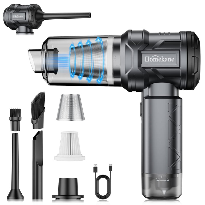 Handstaubsauger Testsieger, 15000Pa Stark Autostaubsauger Akku mit Bürstenloser Motor, 5 in 1 Kabell