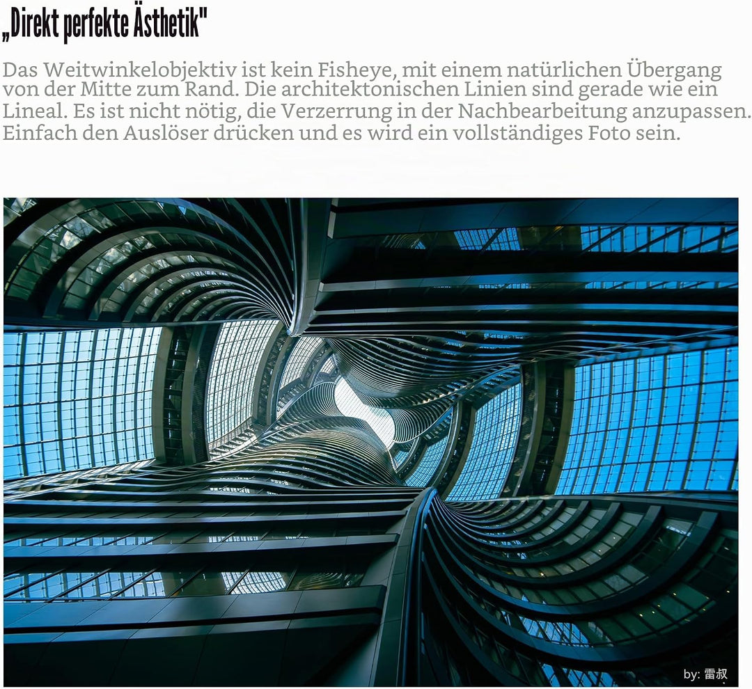 7artisans 10mm F3.5 APS-C Weitwinkel Objektiv für Fuji X, Manueller Fokus Wide-Angle Lens X Mount Ko