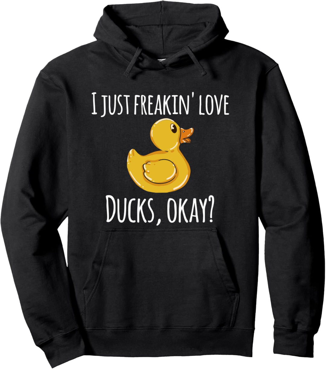 Ich mag halt einfach Enten Pullover Hoodie
