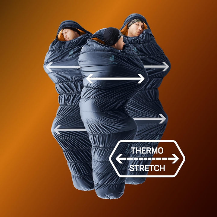 deuter Exosphere +4C/39F Kunstfaserschlafsack Regular (Körpergrösse bis ~185 cm), Regular (Körpergrö