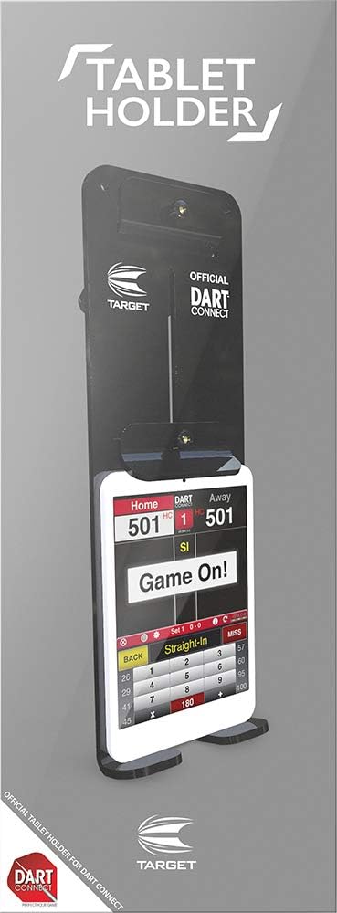Target Darts Tablet-Halterung, mit Dart-Connect, Schwarz Einzelbett, Einzelbett