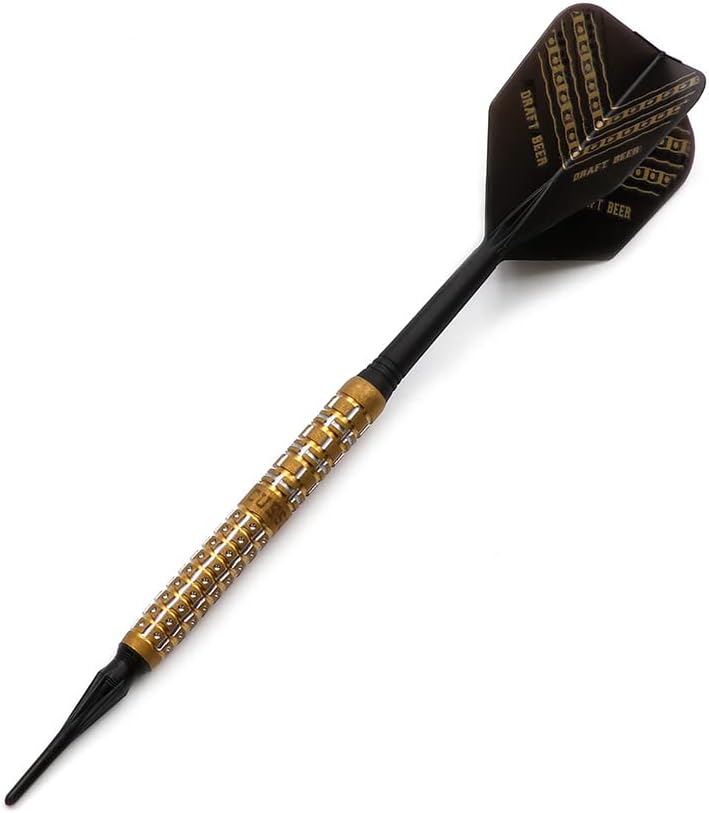 CUESOUL Soft Tip 90% Tungsten Dart Set mit Ölfarbe Finish und ROST Flights 21g fassbier, 21g fassbie