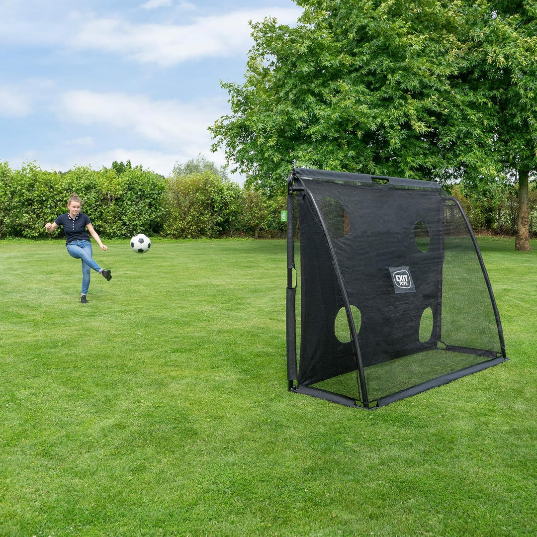 EXIT Toys Coppa Stählernes Fussballtor - 220x170cm - Für Kinder - Grosses Fussballtor - Mit Torwand