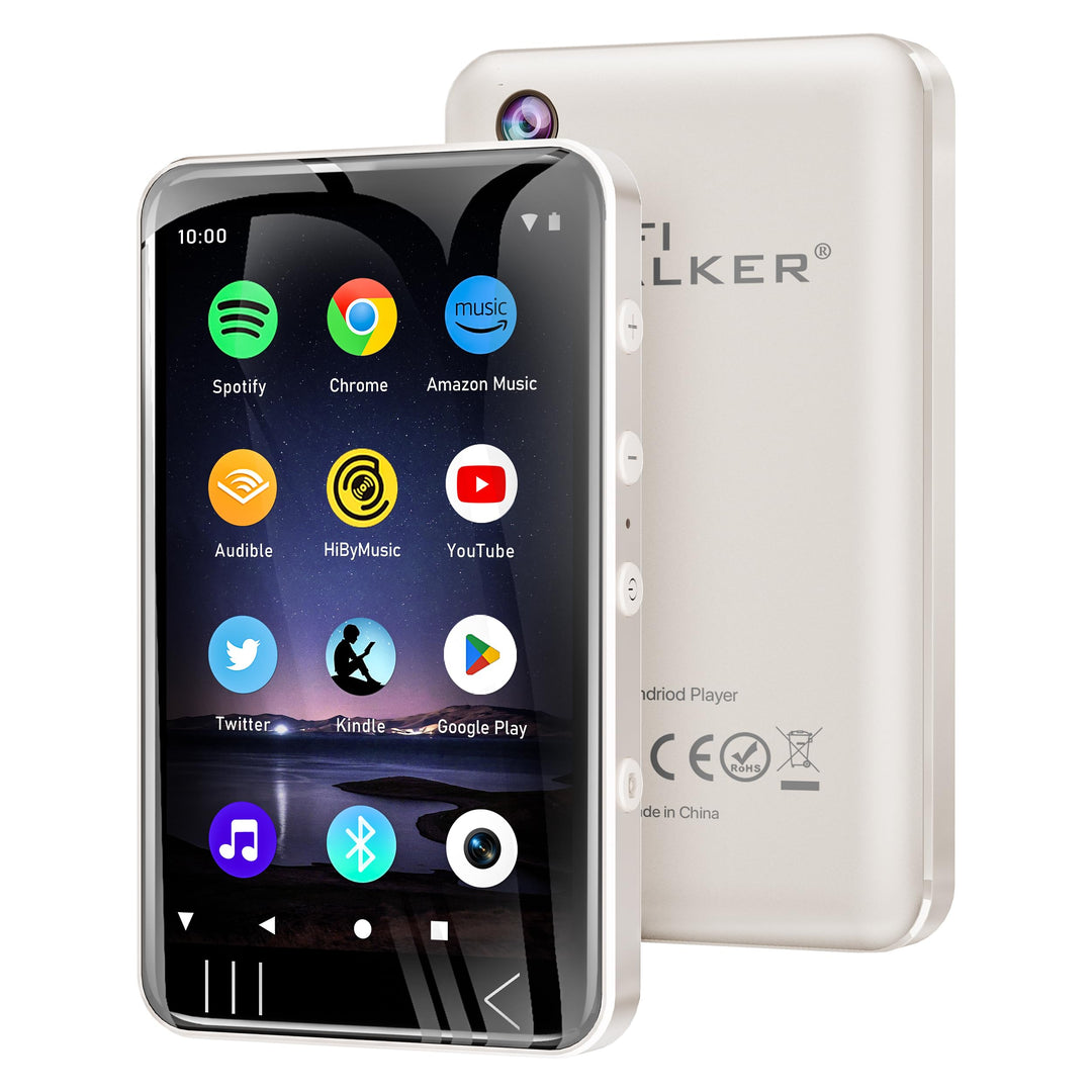 HIFI WALKER G7 MP3-Player mit Bluetooth &amp; WLAN, Android 13, 144GB Speicher, 3GB RAM, 4 Zoll Touchscr