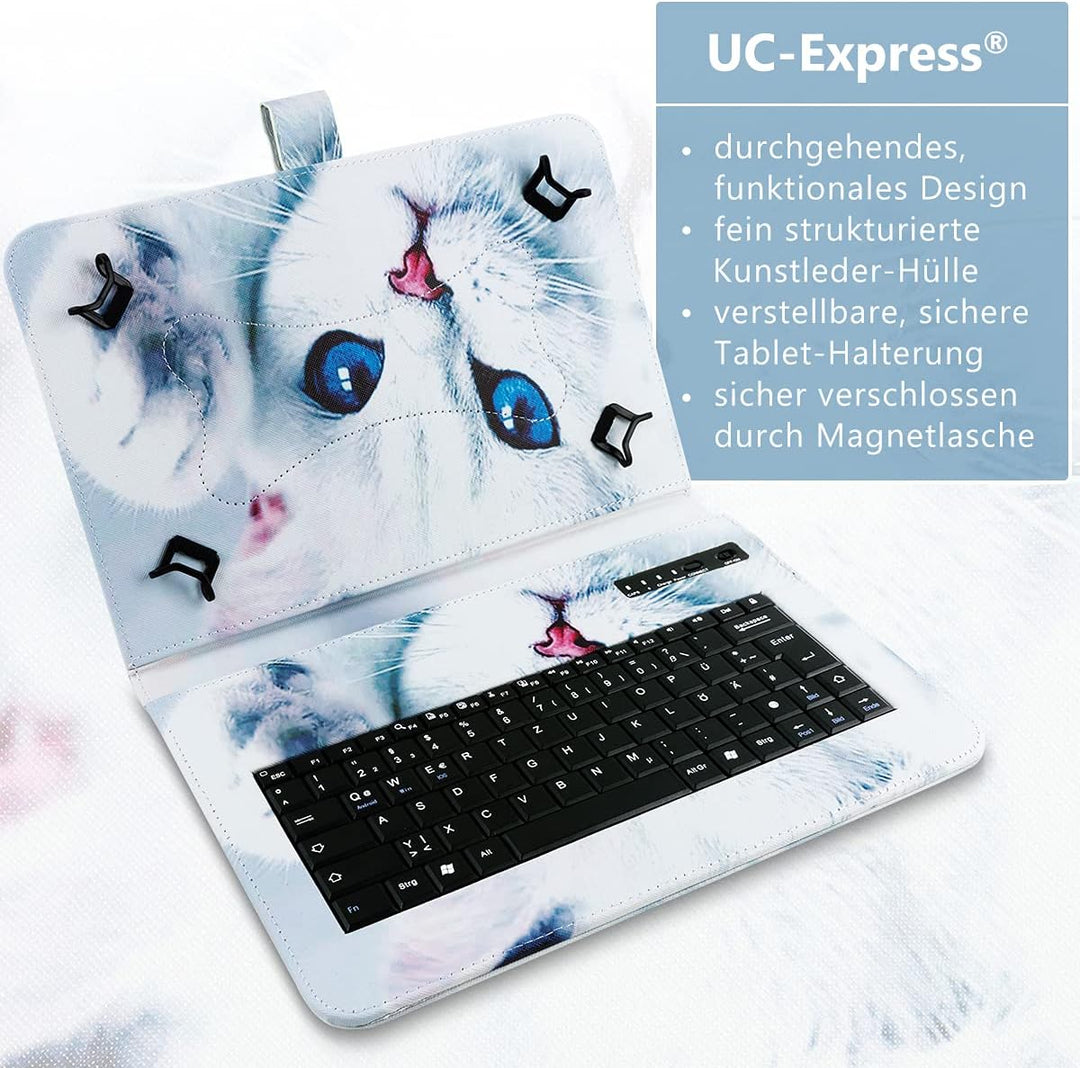 Tablet Tasche kompatibel mit Lenovo Tab M11 Tastatur Hülle Bluetooth Keyboard Case QWERTZ Standfunkt