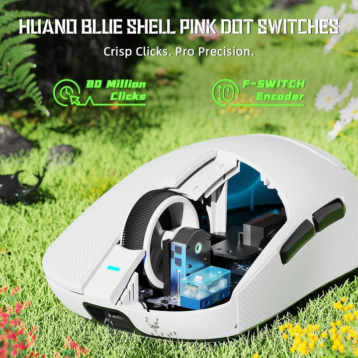 ATTACK SHARK X8 SE Kabellose Gaming-Maus, 55g Ultraleicht, PAW3311 Sensor, BK52820 Chip, 25.000 DPI,