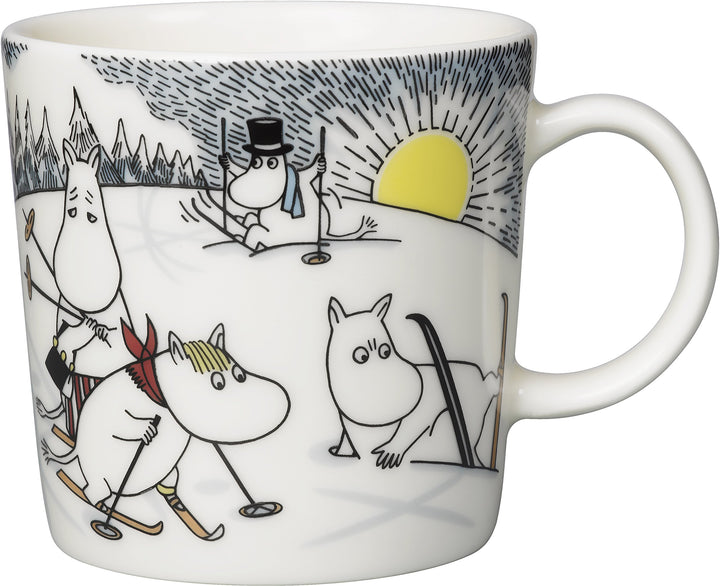Arabia Mumin Skifahren mit Herrn Brisk Becher 0,3 l