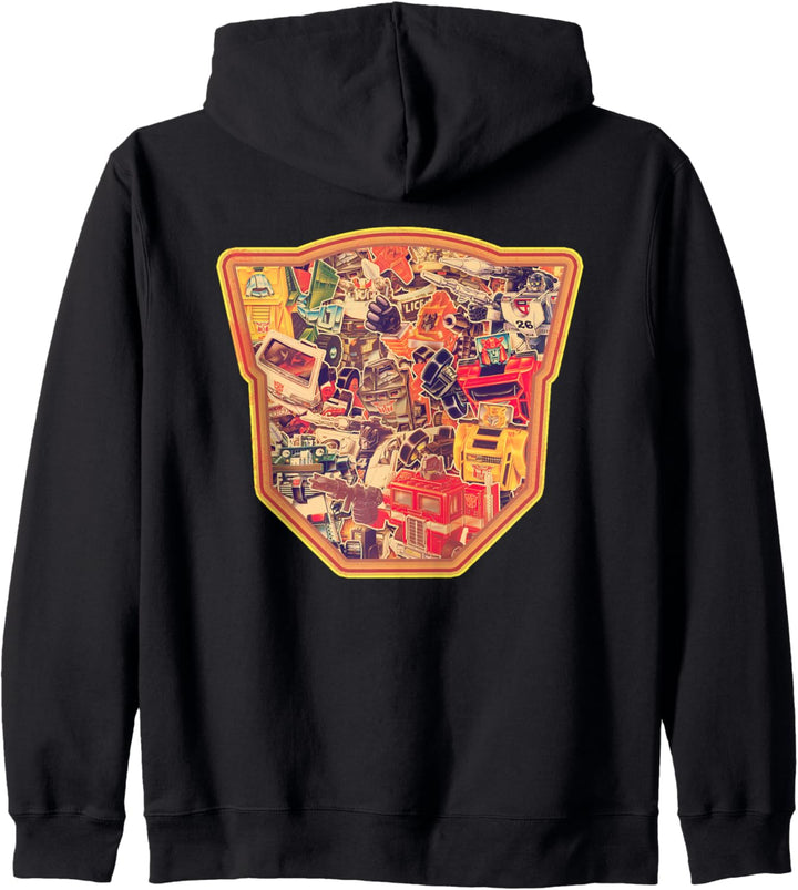 Autobot-Montage mit Transformers-Logo Kapuzenjacke