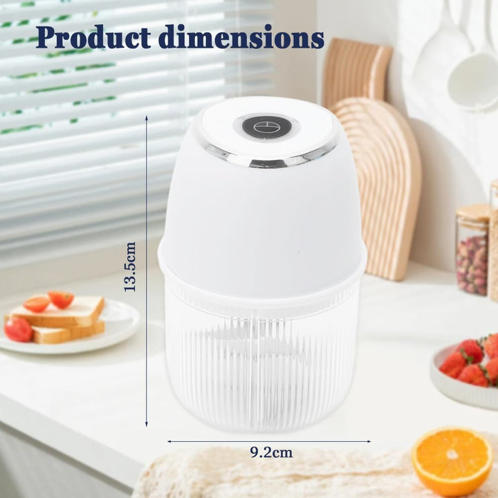 Zerkleinerer Elektrisch Mini, Zwiebel Zerkleinerer 350ml Multizerkleinerer Kabelloser Häcksler mit 6