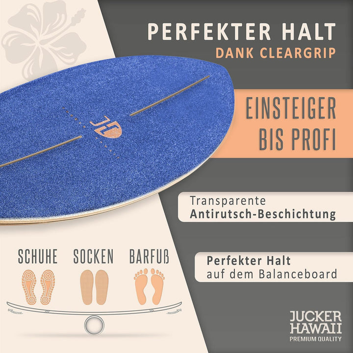 JUCKER HAWAII Balance Boards - Trick & Surf Balanceboard mit extra rutschfester Oberfläche - Find Yo