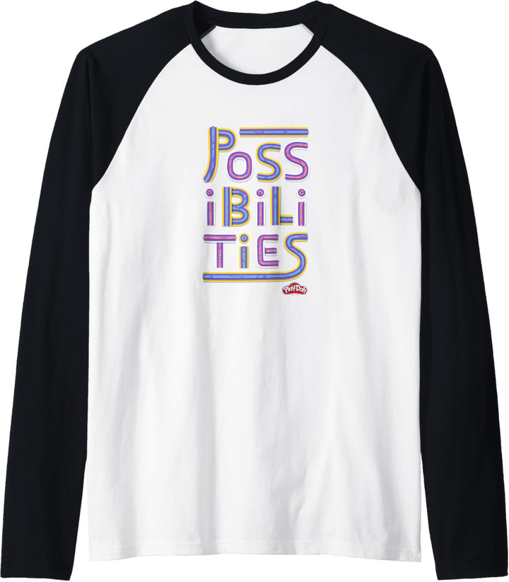Play-Doh Possibilities Text Logo Raglan
