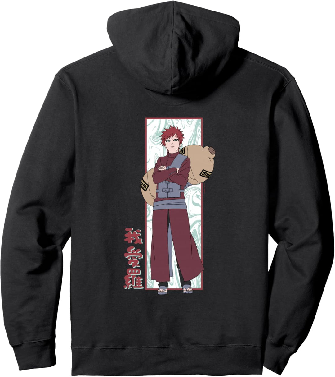 Naruto Shippuden Gaara Marmor Hintergrund Pullover Hoodie