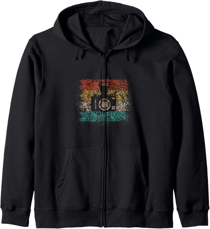 Streifen im Vintage-Stil Kapuzenjacke