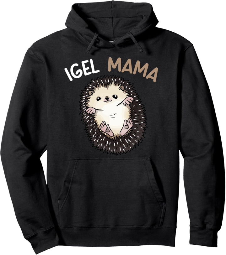 Lustiges Igel Mama Afrikanischer Weissbauchigel Muttertag Pullover Hoodie