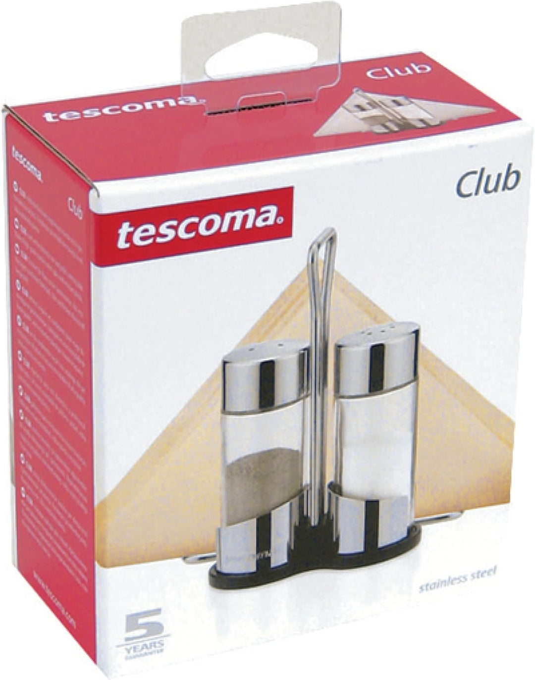 Tescoma Salz-Pfeffer-Zahnstocher-Servietten Set, Menage Set Profi S,P,Z + Servietten, S,P,Z + Servie