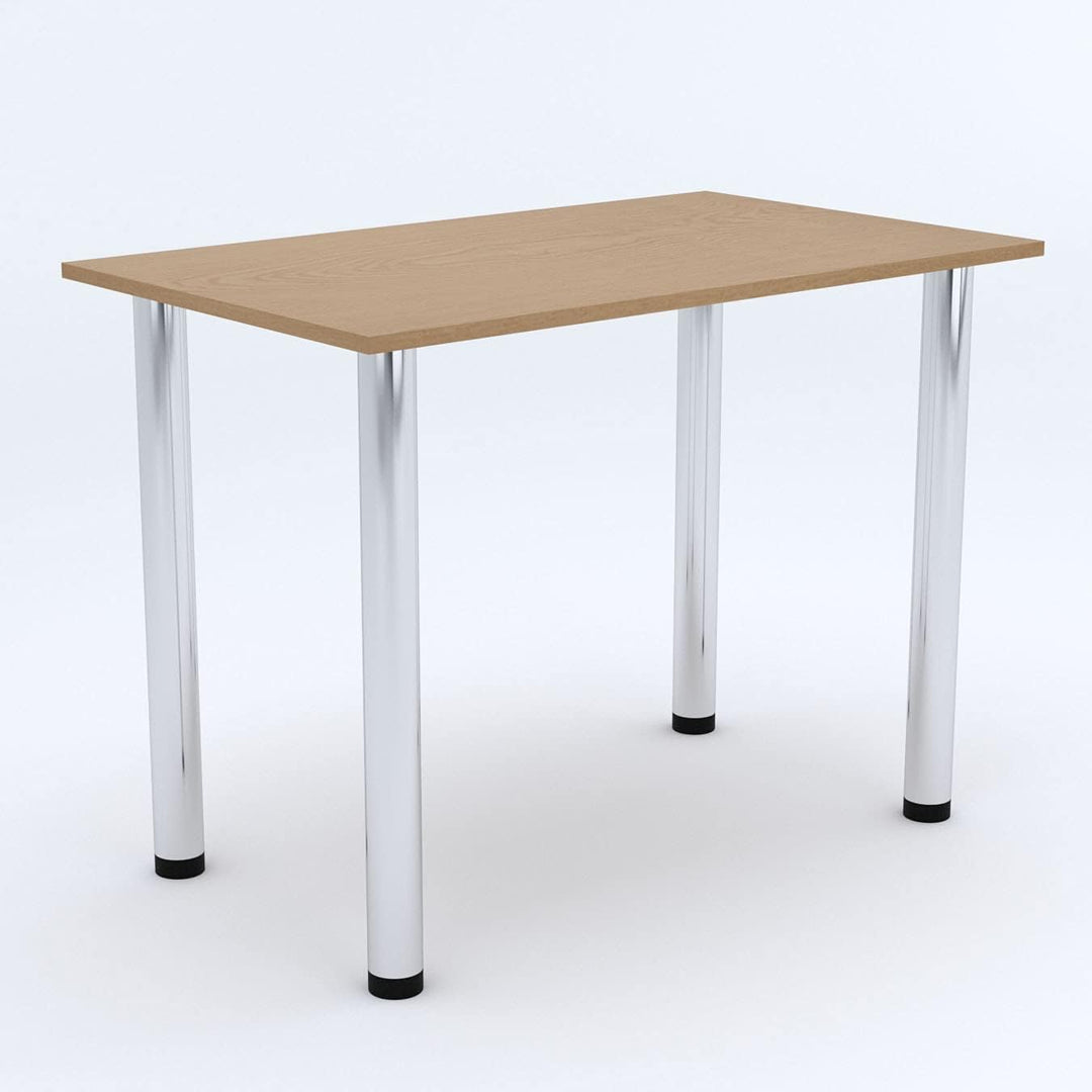 mikon 60x40 | Esszimmertisch - Esstisch - Tisch mit Chrombeinen - Küchentisch - Bürotisch | Eiche HE
