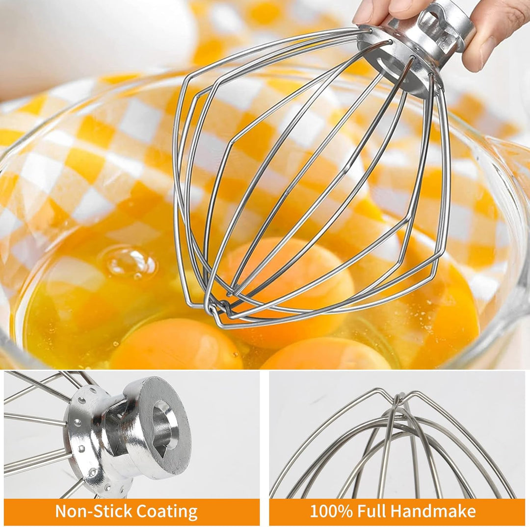3er Profi-Schneebesen,Rührbesen Schaumschläger und Knethaken für 4,5-5 Quart Artisan & Classic Serie