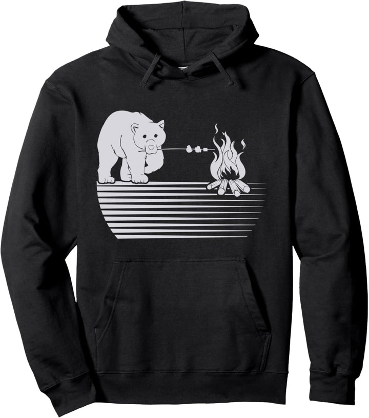 Niedlicher Grizzly Grill Camping Wildtiere Pullover Hoodie