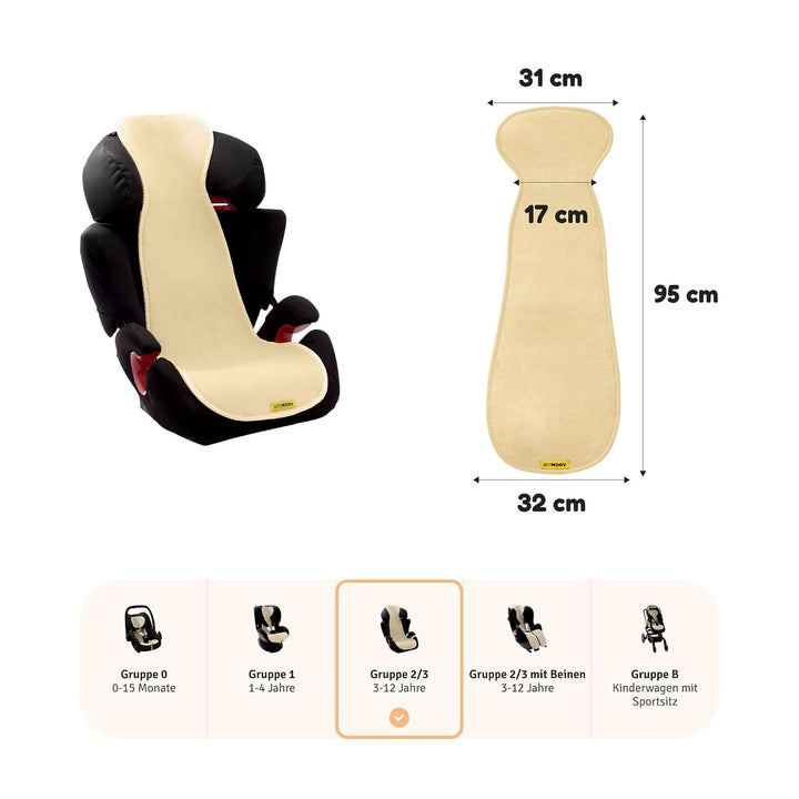 Aeromoov - Baby Sitzauflage Air Layer - Einlage Für Autositz oder Kinderwagen - Gruppe 2/3 - Antisch