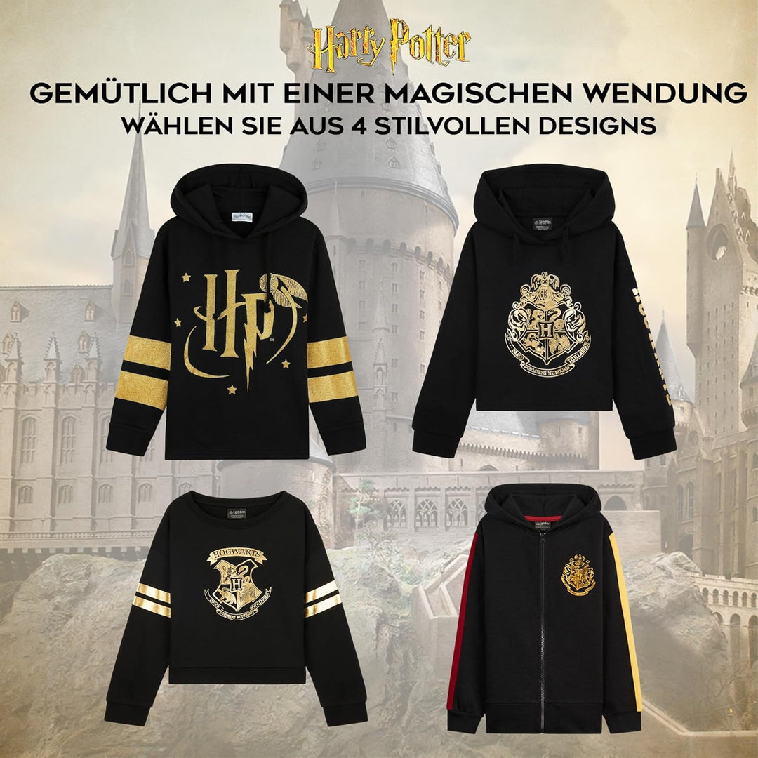 Harry Potter Mädchen Sweatshirt, Weicher und Bequemer Hogwarts Pullover - Geschenke für Mädchen Schw