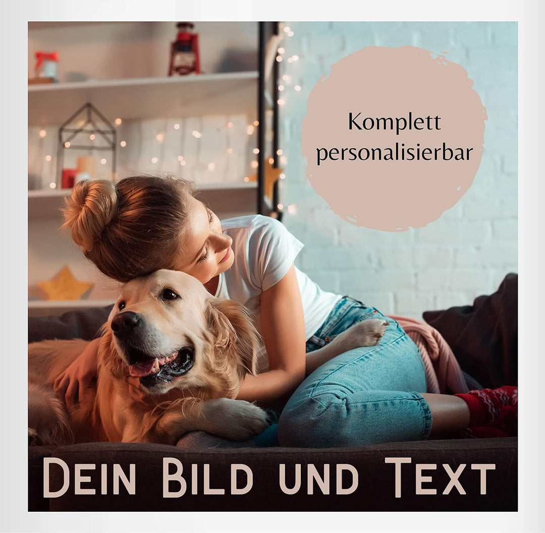 Tasse Tassen 325ml - eigenem - Foto Bild Geschenk I Dein Bild und Text - 325 ml - Schwarz - fototass