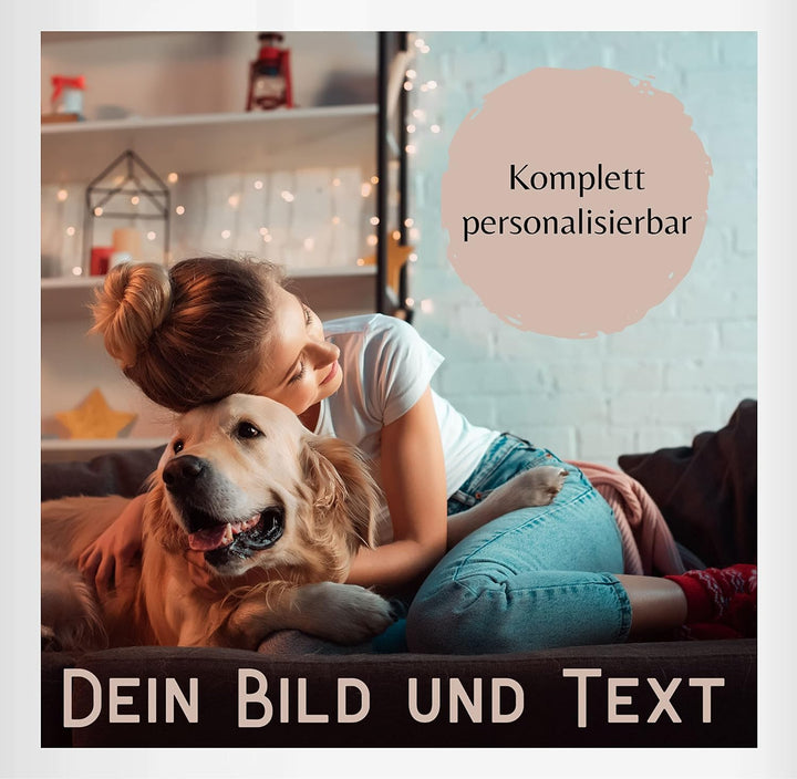 Tasse Tassen 325ml - eigenem - Foto Bild Geschenk I Dein Bild und Text - 325 ml - Schwarz - fototass