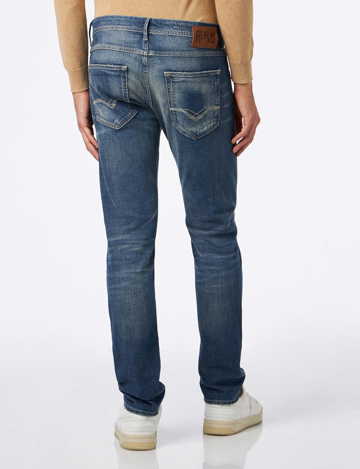 Replay Herren Jeans Willbi Regular-Fit 29W / 34L Medium Blue 009-9, 29W / 34L Medium Blue 009-9
