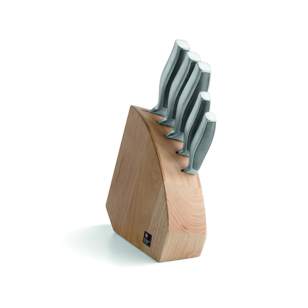 RICHARDSON SHEFFIELD SENSE MESSERBLOCK | inklusive 5 Messern | aus Kiefernholz | einfaches Entnehmen
