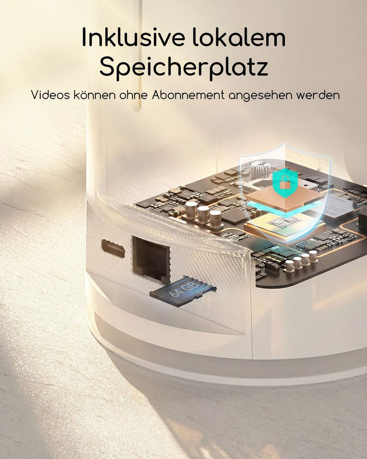 COOAU 4MP Überwachungskamera Aussen Solar Set, 2.5K Kabellose WLAN Akku Kamera Überwachung mit 64G L