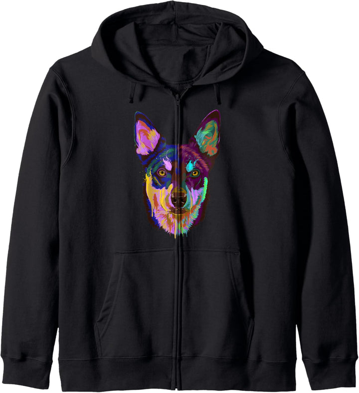Hund Australian Kelpie Kapuzenjacke