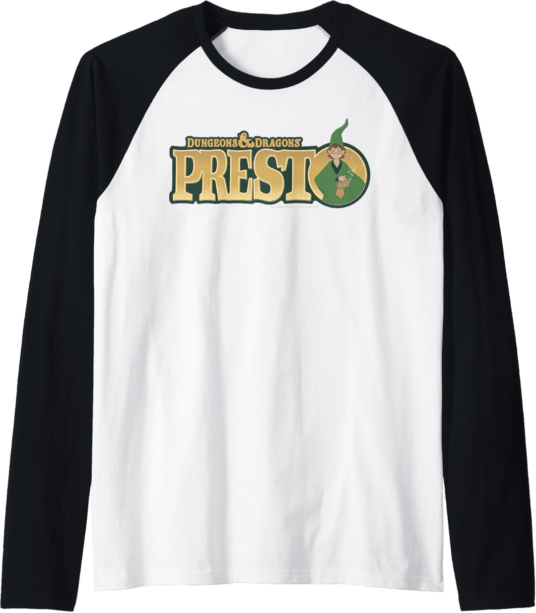 Dungeons &amp; Dragons Presto Text Portrait Raglan