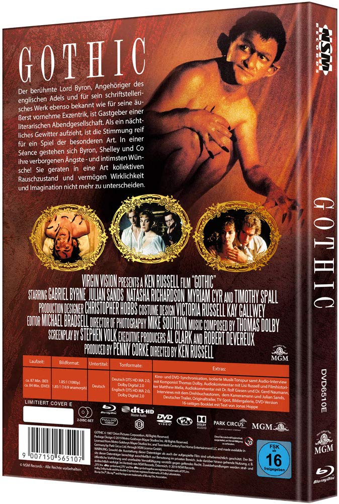 Gothic [Blu-Ray+DVD] - uncut - auf 222 Stück limitiertes Mediabook Cover E
