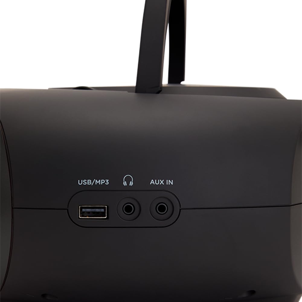 Aiwa BBTU-500DAB/BK Tragbares DAB+ CD-Radio mit 2.4" Farbdisplay Bluetooth 5.0, USB, CD/CDR/RW/MP3,