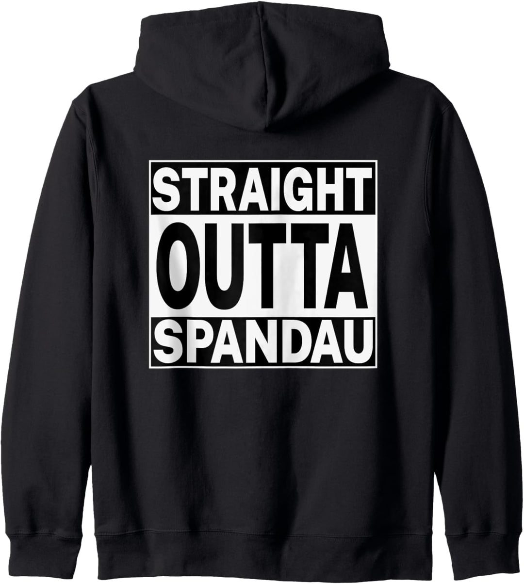 Straight Outta Spandau Berlin Backprint Kapuzenjacke