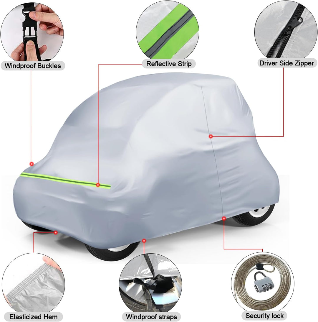 Vollgarage Autoabdeckung Ersatz für Renault Twizy 2012-2023, Auto Abdeckplane Autogarage Autoplane G