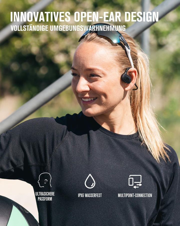 MIIEGO openGO AL5 - Open-Ear Kopfhörer - Bluetooth 5.4 - IPX6 Wasserdicht &amp; Schweissresistent - Air-