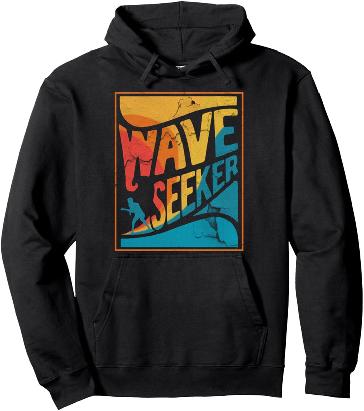 Wave Seeker Surfer Surfen Pullover Hoodie
