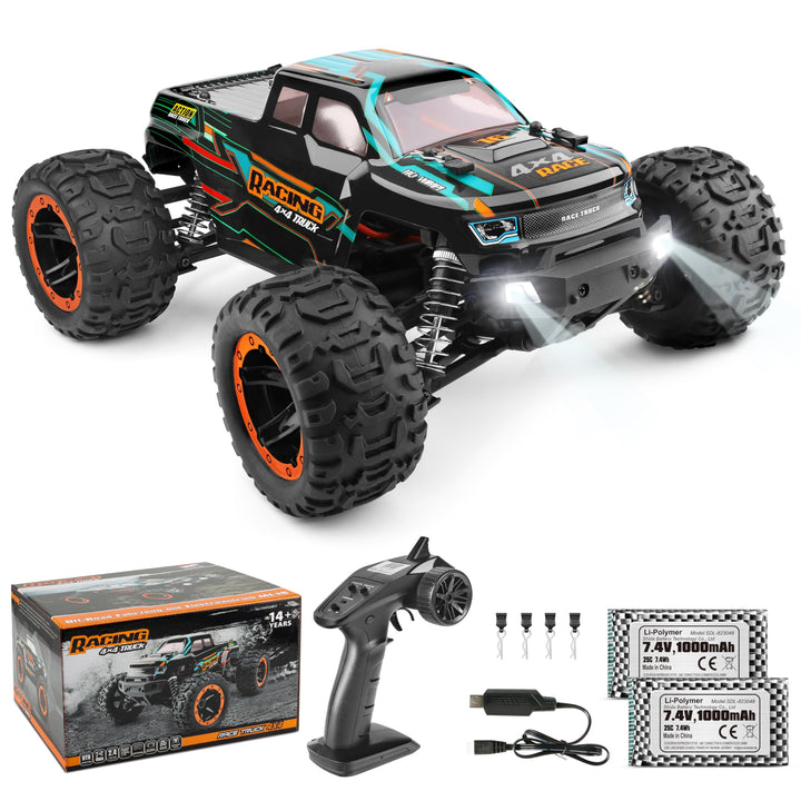 HAIBOXING Ferngesteuertes Auto 4WD RC Auto 1:16 36km/hHochgeschwindigkeits RC Monster Truck 2,4 GHz