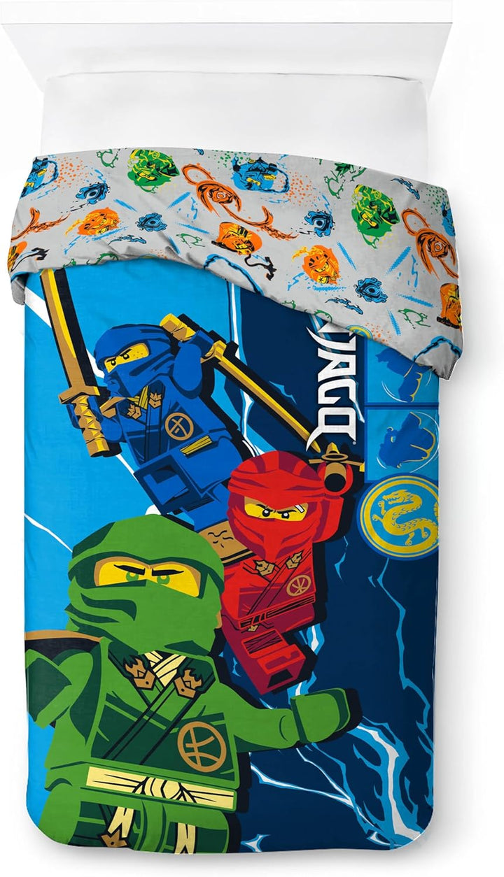 Jay Franco Lego Ninjago Bettwäsche-Set – Superweiche Kinder-Bettwäsche mit Kissenbezug, NUR BETTBEZU