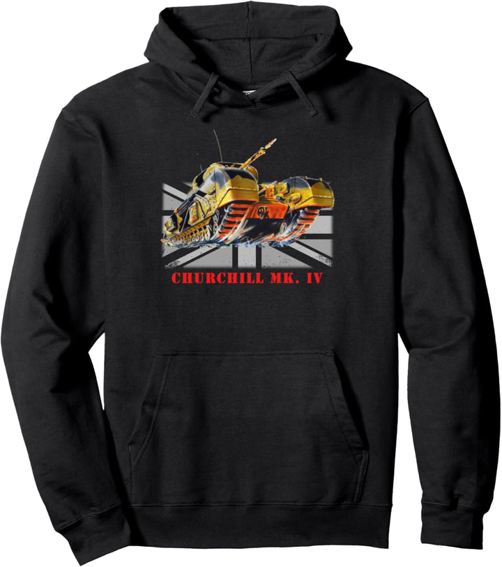 Britische WW2 Kampfpanzer Churchill Mk.IV Pullover Hoodie