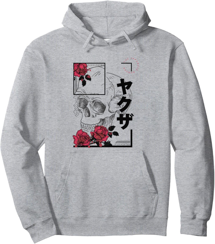 Japanese Aesthetic Vaporwave Sad Eboy Modern Urban Skull Pullover Hoodie