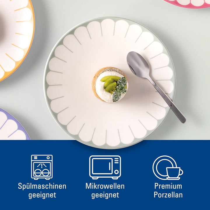 Villeroy &amp; Boch - Fleur vert Frühstücksteller grün, Spülmaschinenfest, Mikrowellensicher, Desserttel