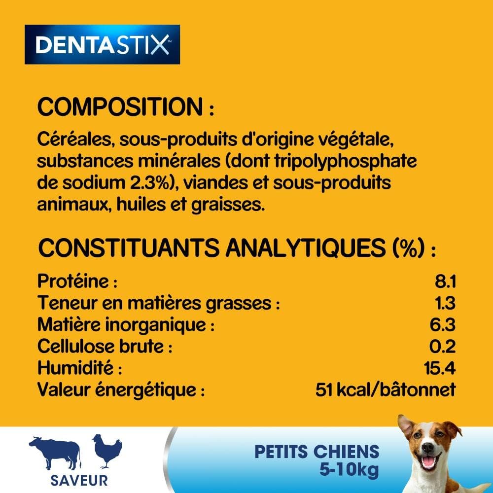 Pedigree Dentastix – Leckerlis für Hunde Petit chien (5-10kg), Petit chien (5-10kg)