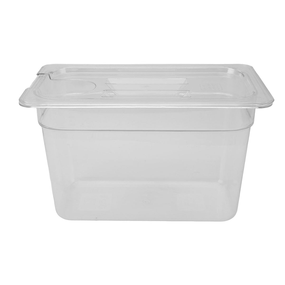 Kochbehälter, 6,9 L, Transparente Behälter für Langsames Kochen mit Deckel, Sous-Vide-Behälter, Hitz