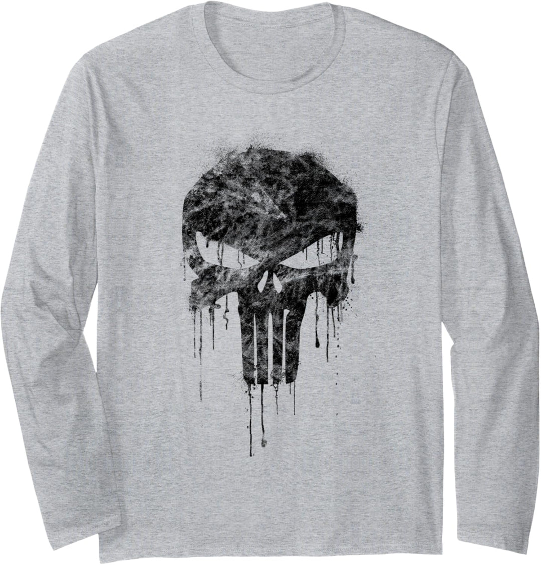 Marvel The Punisher Black Langarmshirt