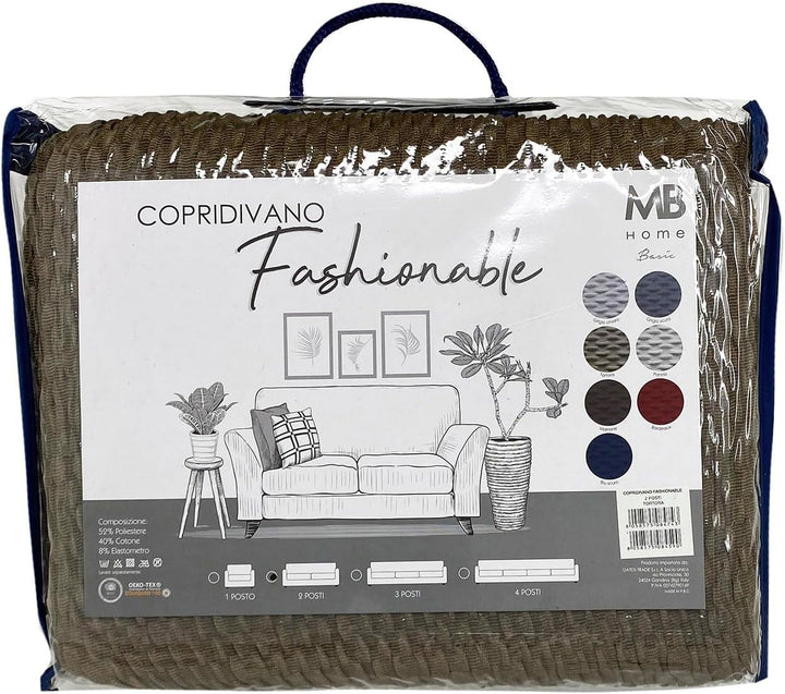 Sogni e capricci “Fashionable” Sofa Abdeckung, Turteltaube, 2 Plätze Turteltaube 2 Plätze, Turteltau