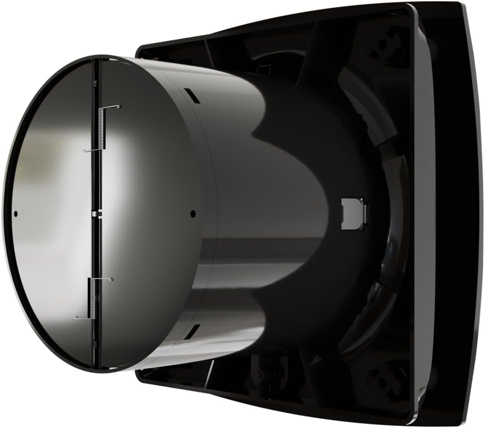 Vlano ALTO Badlüfter, WC Ventilator, Standard, Quick-Fix System, ohne Bohren, 100 mm oder 120 mm, 95